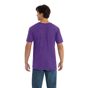 Camiseta Next Level N6210 Premium Ajustada de Cuello Redondo, Ligera y Cómoda, Color Morado, Mezcla Ligera - Product Image 2