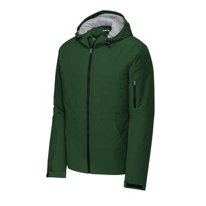 Men's Casual Waterproof Windbreaker <b>Jacket</b> Hooded Zip Outerwear Quick Dry <b>Fleece</b> <b>Lining</b> Running Outdoor - Product Image 1