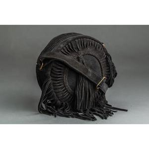 Vente en gros de sac à bandoulière en cuir de daim pour femmes Bohème vintage à la mode Cowgirl Zip Circle Fringe Portable pour l'hiver et l'automne - Product Image 2