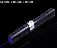 高功率 1W 可充电蓝色激光手电筒 520nm 500-600M 点状光束手持式 ABS 手电筒夜视露营用 IP44 SOS