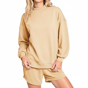 Mejor Precio al por Mayor: Suéter de Cuello Alto para Mujer, Estilo Urbano, Personalizable, Ligero y Transpirable, de Poliéster/Algodón - Product Image 5