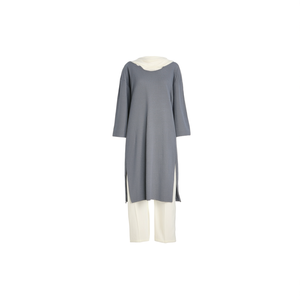 เสื้อผ้าฝ้ายผู้หญิงแบบเรียบร้อย ทรงสลิททูนิค - Product Image 2