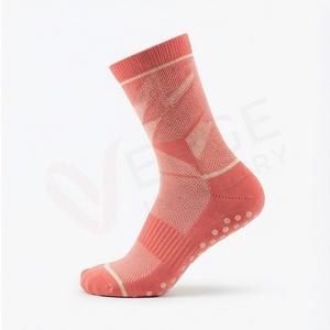 Chaussettes pour hommes à motif géométrique, tricotées, respirantes, en coton, polyester et élasthanne, pour un usage quotidien estival, style classique - Product Image 3
