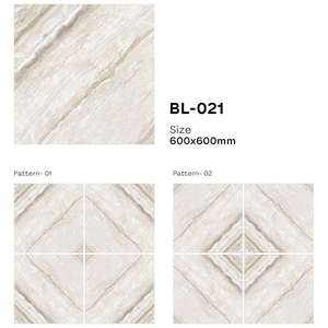 Azulejos de porcelana brillante de cuerpo vitrificado de alta calidad de 600x600mm, azulejos de suelo esmaltados de cerámica con diseño de combinación de libros de India al mejor precio - Product Image 2