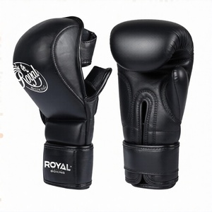 ถุงมือ MMA และชกมวยหนังวัวพียู8ออนซ์กันน้ำสำหรับฝึกซ้อมและซ้อมมวยไทยโลโก้ออกแบบได้ตามต้องการ - Product Image 1