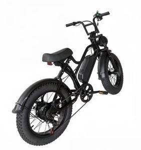 จักรยานไฟฟ้าสำหรับผู้ใหญ่แบบสปอร์ตในเมือง ยางกว้าง 4 นิ้ว 20 นิ้ว มอเตอร์ดุมล้อหลัง ระบบกันสะเทือนคู่ เบรกดิสก์คู่ แบตเตอรี่ลิเธียม 48V 18Ah - Product Image 3