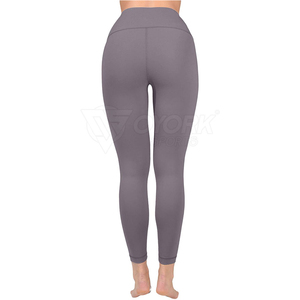 Wholesale Workout Leggings for Women <b>Hot</b> Stylish Fitness Stretch Knitted Mid <b>Waist</b> <b>High</b> Quality Ankle-Length Flared Leg - Product Image 4