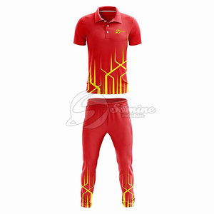ชุดกีฬาคริกเก็ตแบบใหม่ เสื้อและกางเกง สวมใส่สบาย ใส่โลโก้ของคุณเองได้ ราคาดีที่สุด เสื้อและกางเกงคริกเก็ต - Product Image 4
