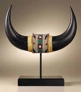 Decoración de cuerno de búfalo, cuerno hecho a mano - Product Image 1