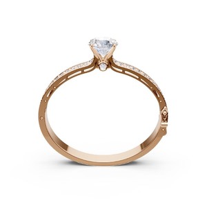 Brazalete de Diamantes Cultivados en Laboratorio, Certificado por IGI, 14 CTW, Redondos, Oro Rosa Sólido de 8K, Joyería con Pavé de Diamantes Solitarios - Product Image 4