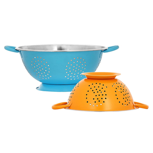 Colador de Metal de Alta Calidad con Mango de Acero Inoxidable, Apto para Lavavajillas, Malla Fina, Ofrece Resistencia Superior para Alimentos Pesados como Pasta - Product Image 5