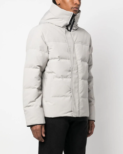 Puffer Jacket Winter Casual Thick Polyester Wadding Zipper Closure Solid Color Windproof Outerwear - Product Image 3