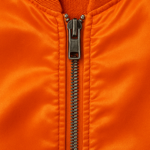 Blouson bomber orange haute visibilité en satin, uniforme de sécurité pour personnel, vêtement de travail zippé, coupe-vent, vente en gros, usine OEM - Product Image 4