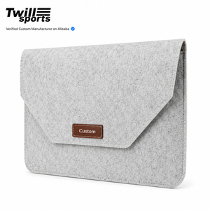 OEM Supplier Protective Wool Felt Laptop Carry Pouch Case Business <b>Computer</b> Sleeve with Custom Packaging Manufacturing Service - Product Image 1