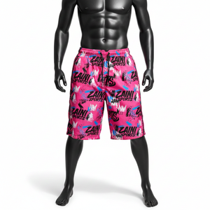 Pantalones cortos de entrenamiento para hombre, cortavientos, 120 GSM, poliéster tejido premium, a prueba de viento, transpirables, con logo sublimado, de secado rápido. - Product Image 6