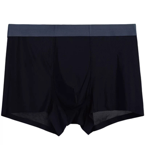 Mens Long Leg <b>Boxer</b> Shorts Anti Chafing Soft Breathable Stretch Underwear Moisture Wicking Daily Comfort <b>Custom</b> Logo OEM - Product Image 2