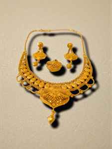 AWAIS HOUSE Women's Gold Plated Brass Diamond Necklace <b>Bracelet</b> Set Claw Setting Hip Hop Style <b>Infinity</b> Design Party Engagement - Product Image 5