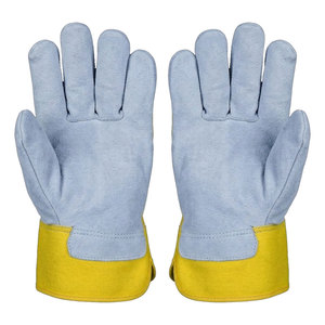 Heavy Duty Industrial Cowhide Split Leather Safety Heat Resistant Anti-static Breathable Flexible Soft Comfortable <b>Working</b> <b>Glove</b> - Product Image 2