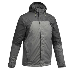 Men Outdoor <b>Jacket</b> Waterproof Windproof Hooded Windbreaker Mountain Hiking <b>Rain</b> Coat Grey <b>Black</b> Blue Olive Wine - Product Image 1