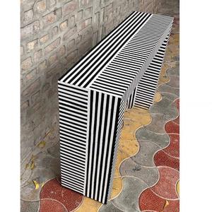 Mesa con Incrustaciones de Hueso de ILAHI, Diseño Moderno con Detalles de Ágata, Almacenamiento Portátil, Muebles para el Hogar - Product Image 5