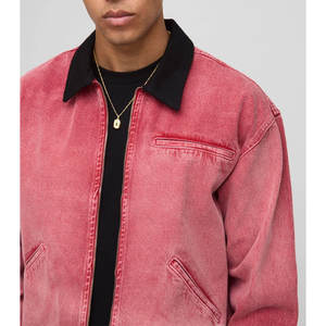 Chaqueta Bomber de Mezclilla para Hombre, Chaqueta Casual con Cierre, Fabricante Mayorista de Moda - Product Image 6