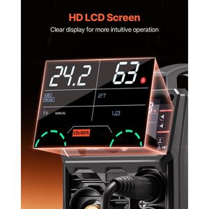 Soldadora MIG Sinérgica 200A 4 en 1, Multiproceso (MIG con Gas/MIG con Hilo Tubular/Electrodo/MIG Lift TIG), 110V/2, Máquina Manual para Soldadura por Arco Metálico - Product Image 5