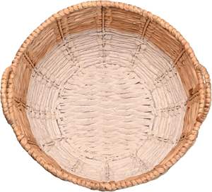 Paniers de rangement rustiques en jacinthe d'eau de haute qualité et écologiques avec poignées pour l'organisation des vêtements, la maison et le bureau - Product Image 4