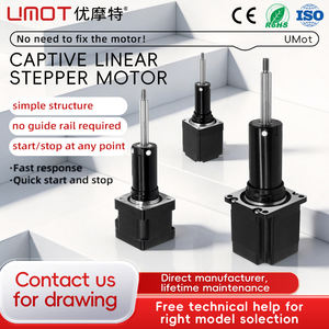 Motor paso a paso lineal <span class=keywords><strong>Nema</strong></span> <span class=keywords><strong>17</strong></span> de 42 mm con actuador de husillo de acero tipo cautivo para equipos médicos y de automatización - Product Image 2