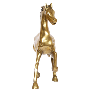 Statue de cheval en métal, figurine décorative de cheval au galop, sculpture animale, décoration d'intérieur, ornement de table - Product Image 3
