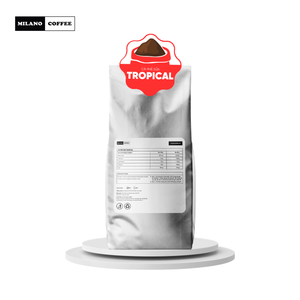 Café Robusta moulu au lait tropical tendance |   Mélange Excelsa Torréfaction Moyenne |   Beurre riche et corsé torréfié, marque privée OEM - Product Image 1