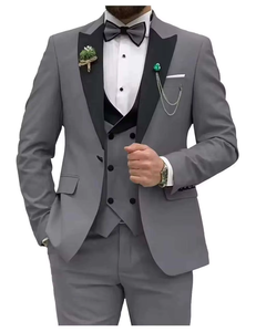 Costume de Mariage Classique Homme 2025 – Ensemble 3 Pièces Slim Fit Simple Boutonnage pour Marié – Vente en Gros - Product Image 3