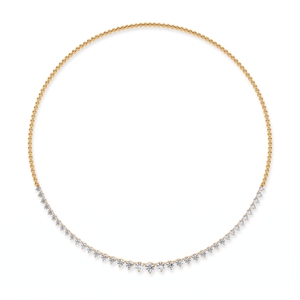 Elegant and Luxurious Semi Graduation <b>Tennis</b> <b>Necklace</b> <b>Sterling</b> <b>Silver</b>, 9KT,10KT, 14KT,18KT Lab Grown Diamond Women Jewelry Gift - Product Image 4