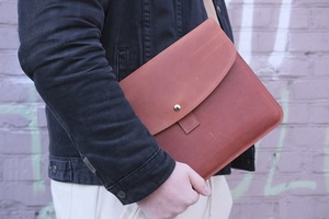 Wholesale Vintage Genuine Leather Protective Laptop <b>Tablet</b> Case Sleeve <b>Bag</b> New Business Style Ideas for Sale - Product Image 2