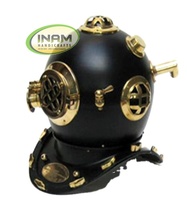 Casque de plongée nautique antique en laiton poli, modèle artisanal, cadeau d'affaires
