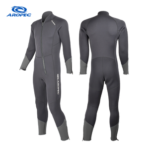 Combinaison de plongée professionnelle AROPEC en néoprène 3 mm à fermeture éclair frontale pour homme, combinaison de plongée durable avec genouillères Supratex pour la location, OEM - Product Image 1