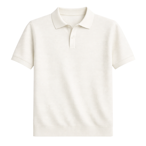 Polo en coton tricoté texturé pour homme, manches courtes, tissu doux de qualité supérieure, coupe ajustée, décontracté et élégant, idéal pour l'été, vente en gros - Product Image 1