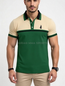 <b>Men</b>’s Sublimation Polo <b>Shirt</b> Short Sleeve Button Up Golf Polo with Custom Embroidery Logo - Product Image 3