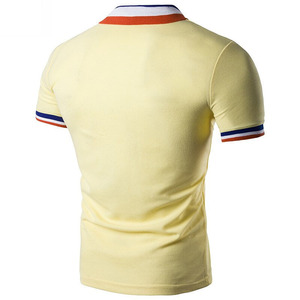 Chemises polo de haute qualité, respirantes, anti-rides, avec logo personnalisé imprimé, coupe ample, manches courtes, tissu tricoté, chemises polo pour hommes - Product Image 2