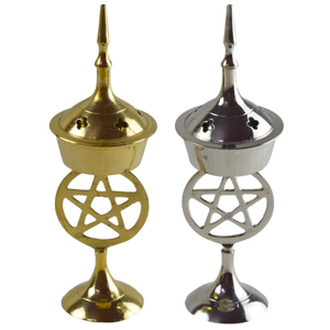 Quemador de Incienso de Metal de Latón para Decoración del Hogar con Diseño Plateado, Difusor de Aromaterapia y Porta Incienso - Product Image 5