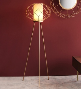 Lampe sur pied de luxe en métal doré avec base en métal, OEM ODM, faible MOQ, prix d'usine, vente en gros, approvisionnement en vrac - Product Image 6
