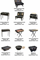 Barbecue au charbon de bois pliable moderne en acier inoxydable argenté de qualité supérieure, portable, pour 3 à 5 personnes, avec bouton d'allumage électronique
