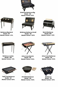 Parrilla de Carbón Portátil Plegable de Acero Inoxidable Plateado Moderno de Primera Calidad para 3-5 Personas con Encendido Electrónico y Sensor de Oxígeno - Product Image 3
