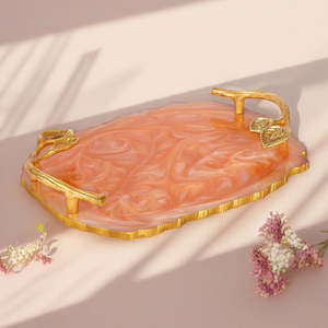 Classic Kitchen Tableware Resin Serving <b>Storage</b> <b>Trays</b> 4cm Thick Dishwasher Safe Handmade - Product Image 5