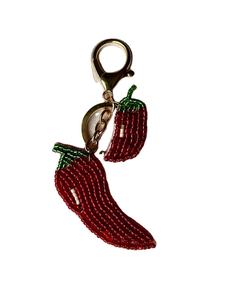 Porte-clés brodé à la main avec des perles de rocaille florales, élégant et nouveau, avec un style de broderie indienne classique - Product Image 5