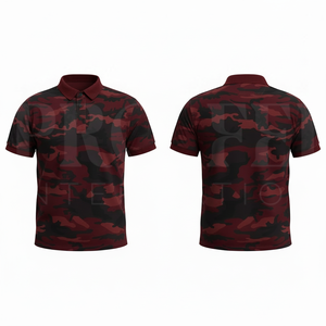 Camiseta Polo de Camuflaje de Diseño Nuevo Personalizada al por Mayor OEM, Ropa de Trabajo Informal de Manga Corta con Cuello, Uniforme de Verano para Hombre - Product Image 3