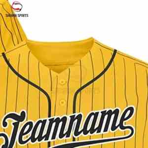 Camiseta de béisbol personalizada para hombre, con botones, para equipo, al por mayor, sublimada, diseño personalizado, poliéster transpirable - Product Image 2