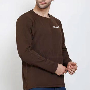 เสื้อยืดแขนยาวคอวี ผ้าฝ้ายถัก 100% สำหรับผู้ชาย ระบายอากาศได้ดี เป็นมิตรกับสิ่งแวดล้อม เนื้อผ้านุ่มสบาย เหมาะสำหรับทุกฤดูกาล - Product Image 2