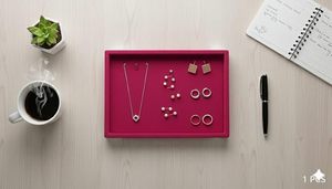 Premium Velvet Jewellery Display Organizer Tray for Rings Earrings Necklaces Bracelets - Product Image 3