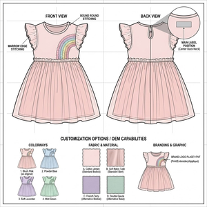 <span class=keywords><strong>Abbigliamento</strong></span> per Bambini all'Ingrosso Pronto per la Spedizione, Abiti da Cerimonia per Bambine, Vestiti Personalizzati per Bambine <span class=keywords><strong>6</strong></span>-12 <span class=keywords><strong>Mesi</strong></span> - Product Image 4
