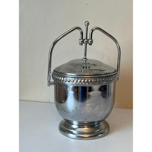 Custom Made Round Brass Made <b>Ice</b> Bucket New Beer Champagne Beverage <b>Cooler</b> Shiny Polished Silver Color Handmade <b>Ice</b> Bucket - Product Image 3